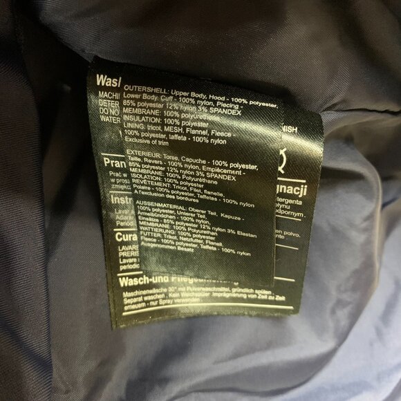 Burton Mens Squire Jacket Small Red Blue Full Zip Hooded Snowboarding Dryride - Picture 12 of 16